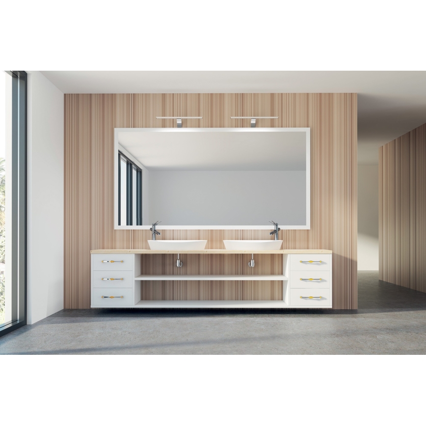 LED Belysning för badrumsspegel ASTIM LED/12W/230V IP44 krom