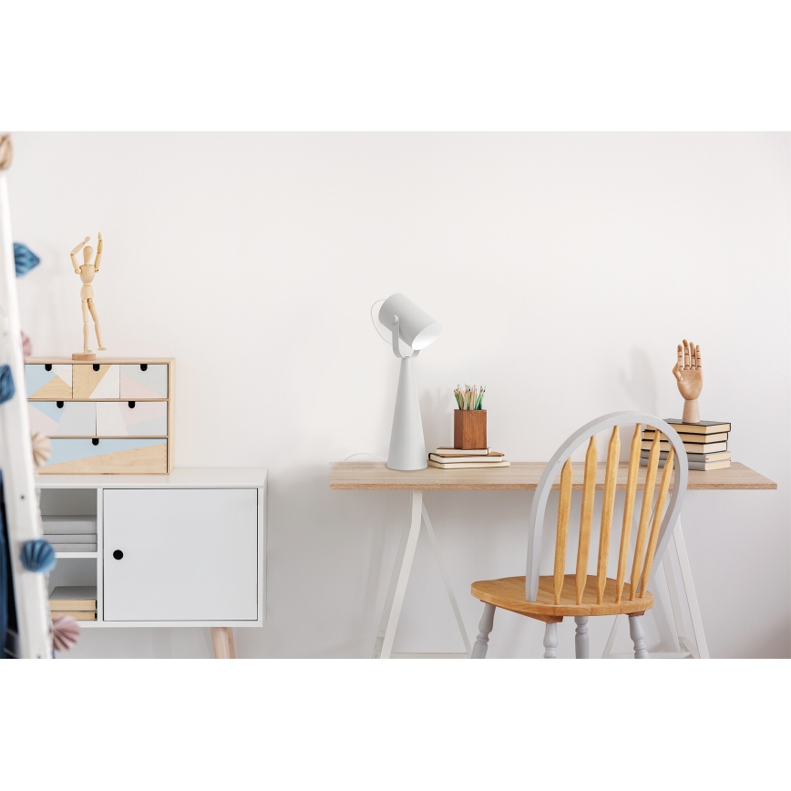 Bordslampa LARATA 1xE27/5W/230V vit