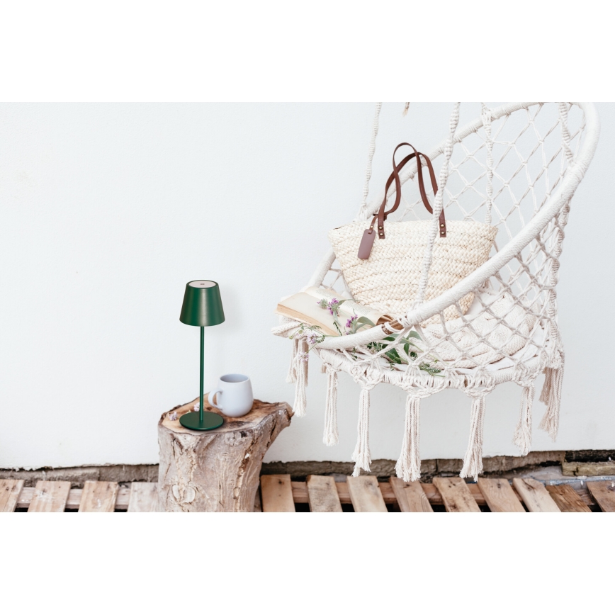 LED Ljusreglerad uppladdningsbar bordslampa INITA LED/1,2W/1800 mAh IP54 grön