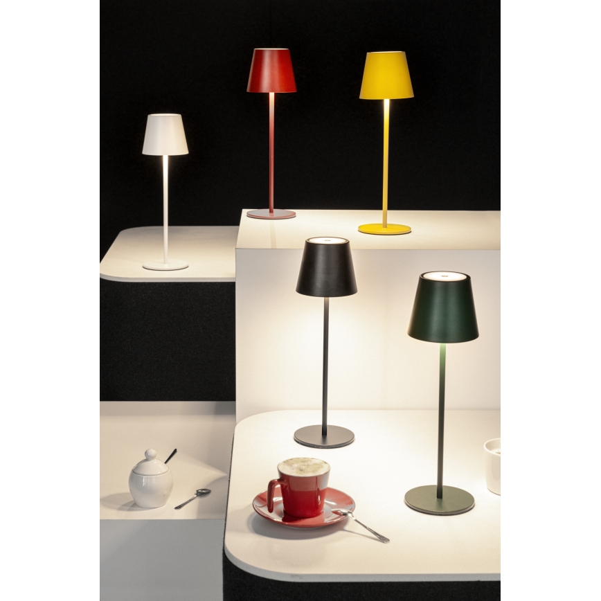 LED Ljusreglerad uppladdningsbar bordslampa INITA LED/1,2W/1800 mAh IP54 grön