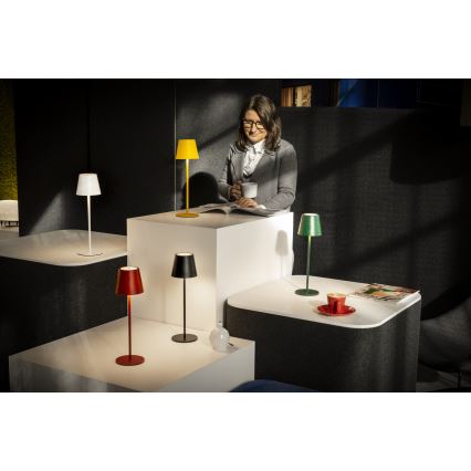 LED Ljusreglerad uppladdningsbar bordslampa INITA LED/1,2W/1800 mAh IP54 grön