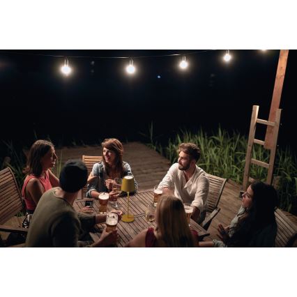 LED Ljusreglerad uppladdningsbar bordslampa INITA LED/1,2W/1800 mAh IP54 gul