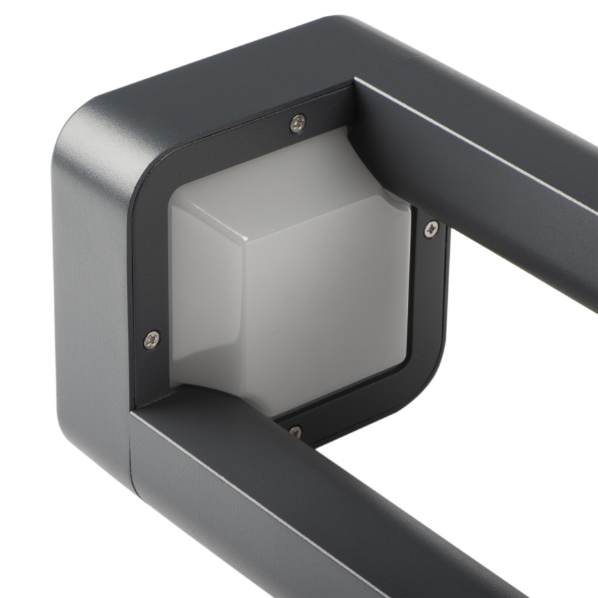 Utomhusväggarmatur PEVO 1xGX53/11W/230V IP44 antracit