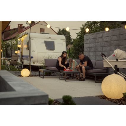 Utomhuslampa STONO 1xE27/15W/230V Ø 31,5 cm IP65