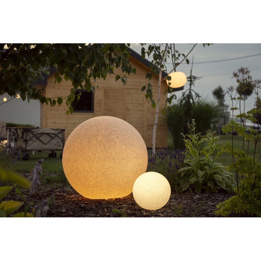 Utomhuslampa STONO 1xE27/15W/230V Ø 23 cm IP65