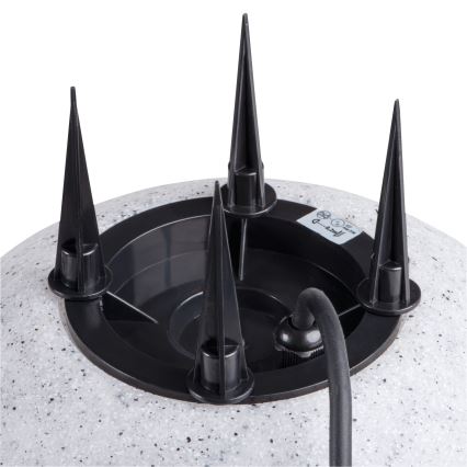 Utomhuslampa STONO 1xE27/15W/230V Ø 23 cm IP65