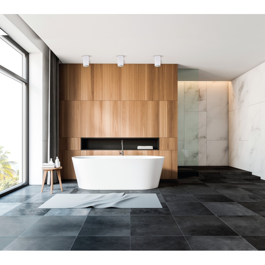 Badrumsspotlight AQILO 1xE27/20W/230V IP65 vit