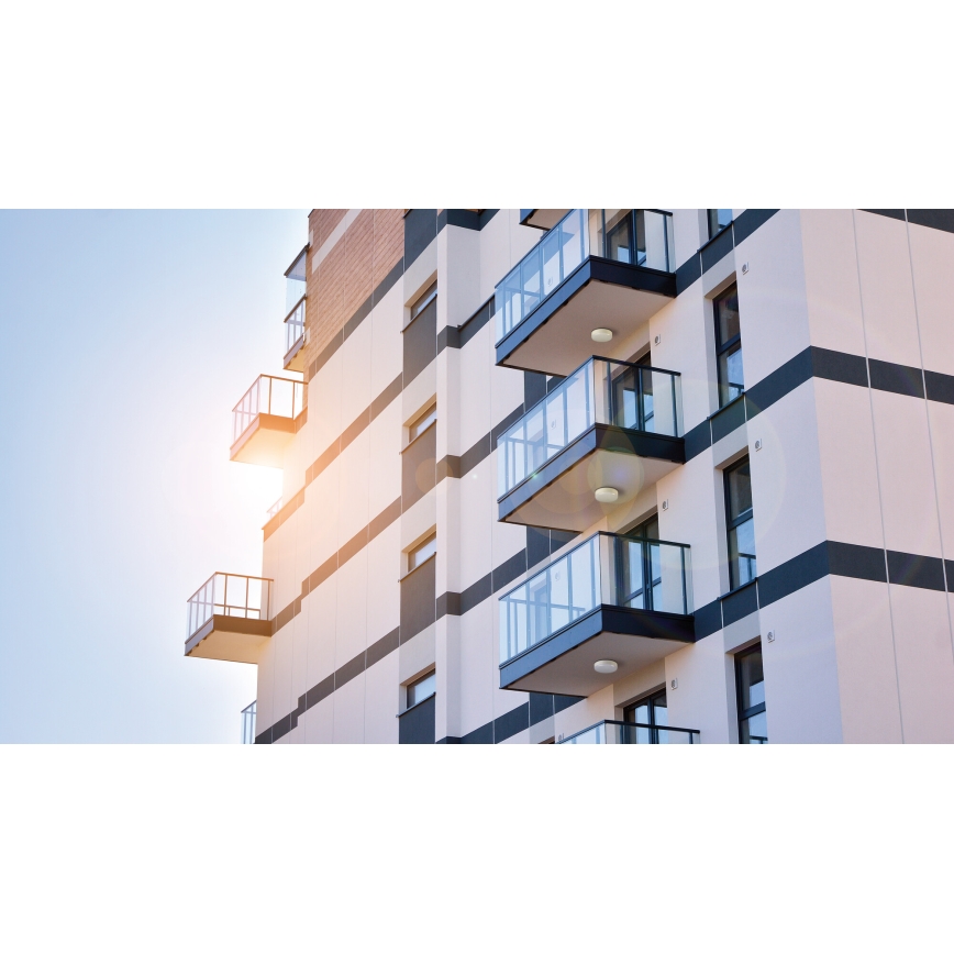 LED arbetsvägglampa IPER LED/10W/230V IK10 IP65 rund vit