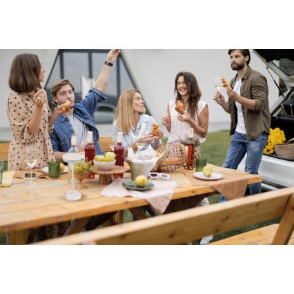 Kanlux 37310 - LED Dimbart uppladdningsbar lampa FLUXY LED/1,7W/1800 mAh IP44 vit