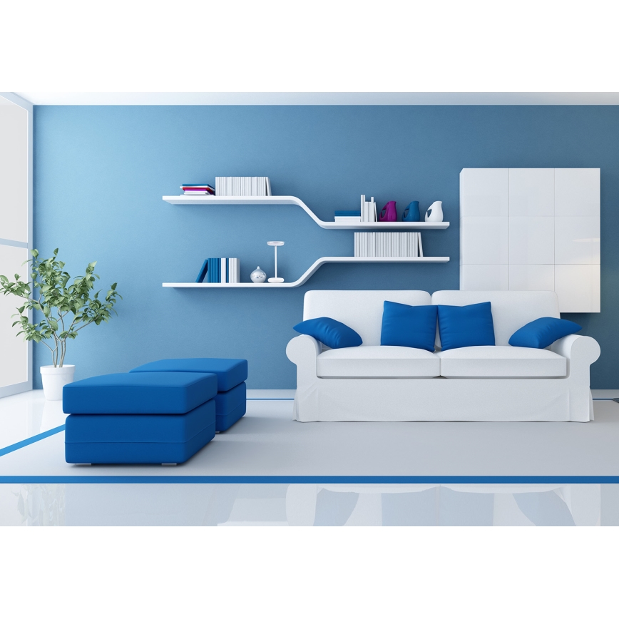 Kanlux 37310 - LED Dimbart uppladdningsbar lampa FLUXY LED/1,7W/1800 mAh IP44 vit