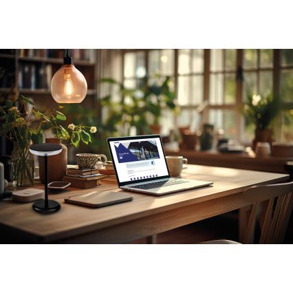 Kanlux 37311 - LED Dimbart uppladdningsbart ljus FLUXY LED/1,7W/1800 mAh IP44 svart