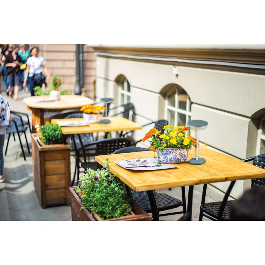 Kanlux 37313- LED Dimbart uppladdningsbart ljus FLUXY LED/1,7W/1800 mAh IP44 grön