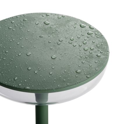 Kanlux 37313- LED Dimbart uppladdningsbart ljus FLUXY LED/1,7W/1800 mAh IP44 grön