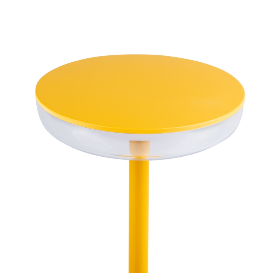 LED-dimmbar uppladdningsbar lampa FLUXY LED/1,7W/1800 mAh IP44 gul
