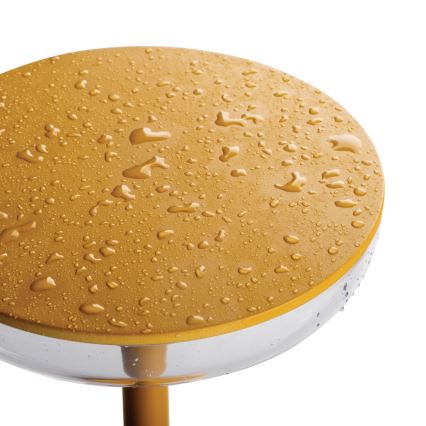 Kanlux 37314 - LED dimbar uppladdningsbar lampa FLUXY LED/1,7W/1800 mAh IP44 gul