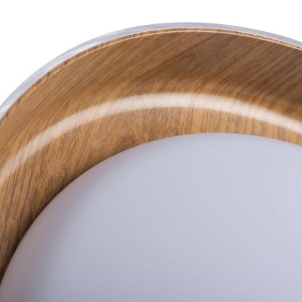 LED taklampa NIFU LED/17,8W/230V diameter 43 cm vit/brun