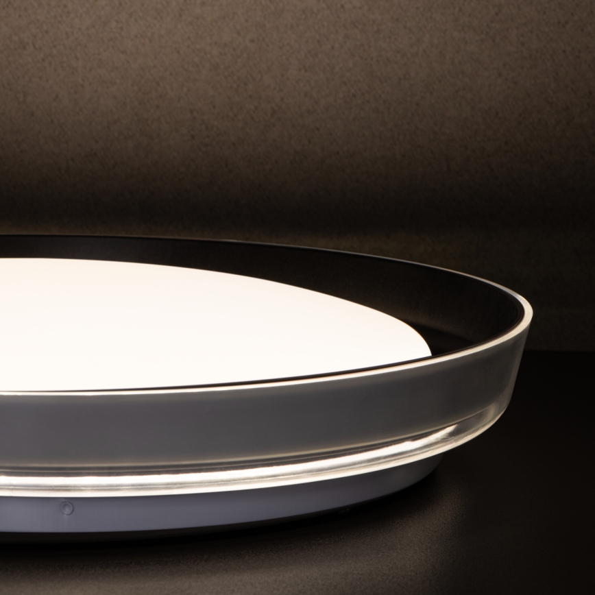 LED taklampa NIFU LED/17,8W/230V diameter 43 cm vit/svart