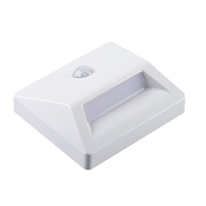 Kanlux 37392 - LED Inbyggd lampa med en rörelse- och skymningssensor IRS LED/0,3W/3xAAA IP54 vit