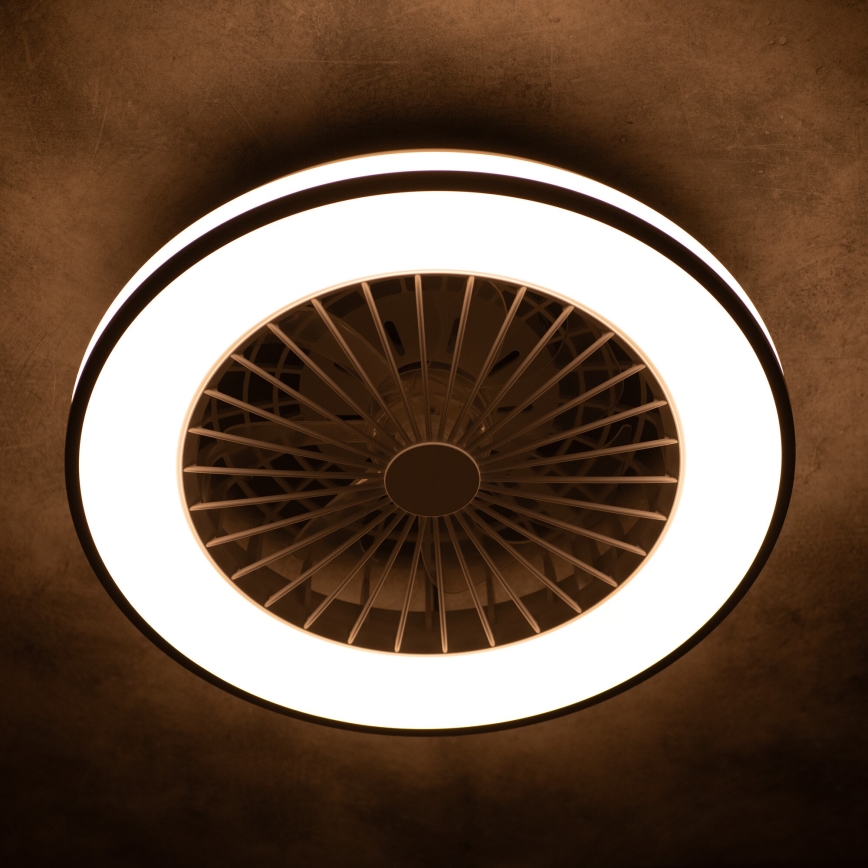 LED Dimbart taklamp med fläkt PLAVE LED/48W/230V 3000/4000/6500K + fjärrkontroll