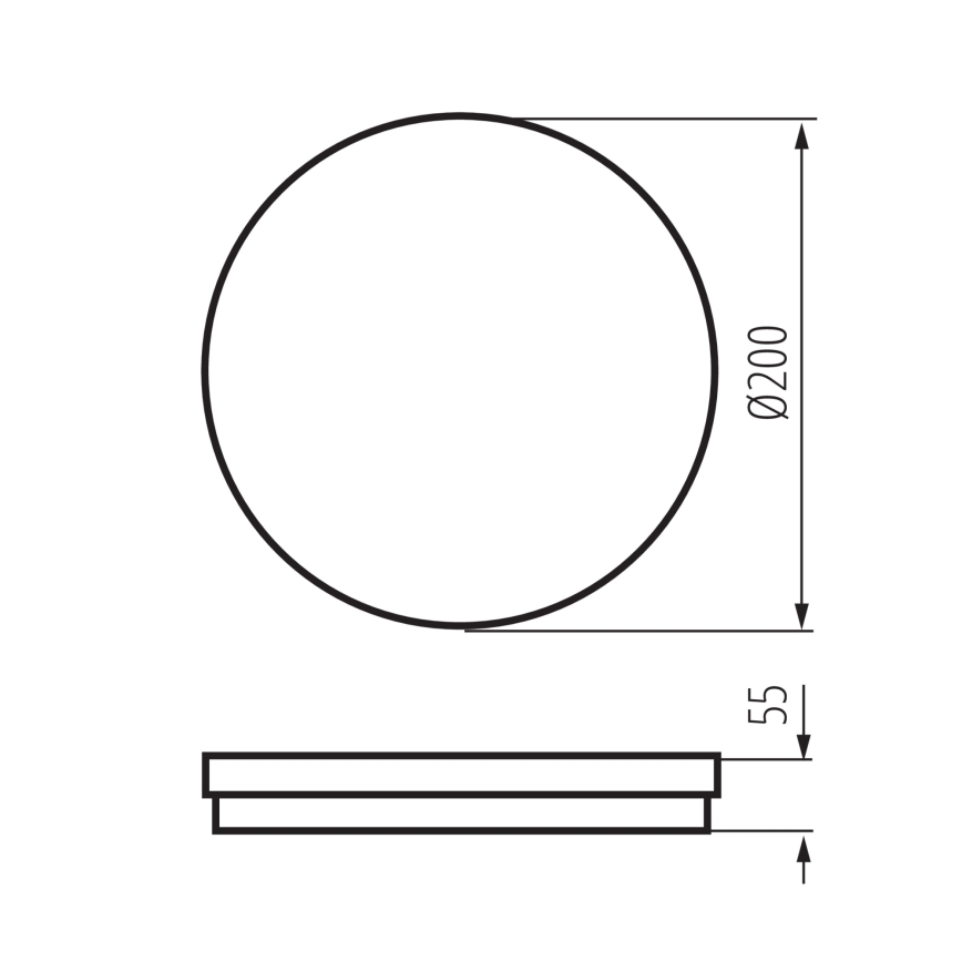 LED taklampa för utomhusbruk BENO E LED/12W/230V 3000/4000/6500K diameter 20 cm IP65 vit