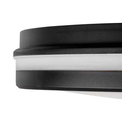 LED taklampa för utomhusbruk BENO E LED/12W/230V 3000/4000/6500K diameter 20 cm IP65 svart