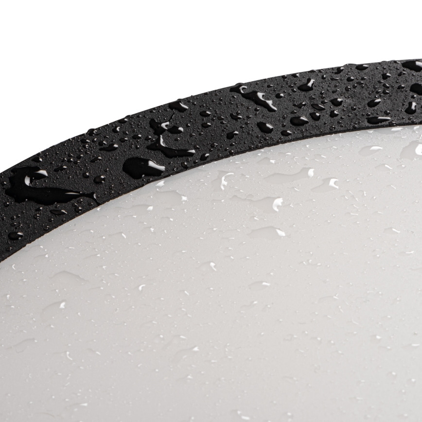 LED taklampa för utomhusbruk BENO E LED/12W/230V 3000/4000/6500K diameter 20 cm IP65 svart