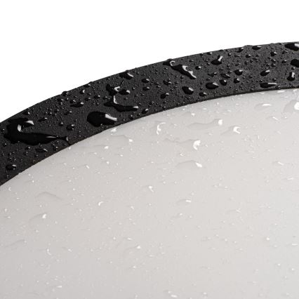 LED taklampa för utomhusbruk BENO ECO LED/12W/230V 3000/4000/6500K diameter 20 cm IP65 svart