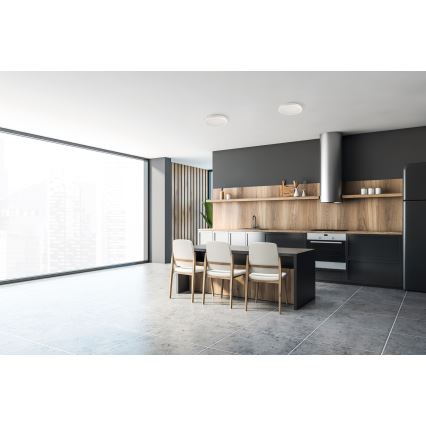 LED taklampa för utomhusbruk BENO ECO LED/20W/230V 3000/4000/6500K diameter 20 cm IP65 vit