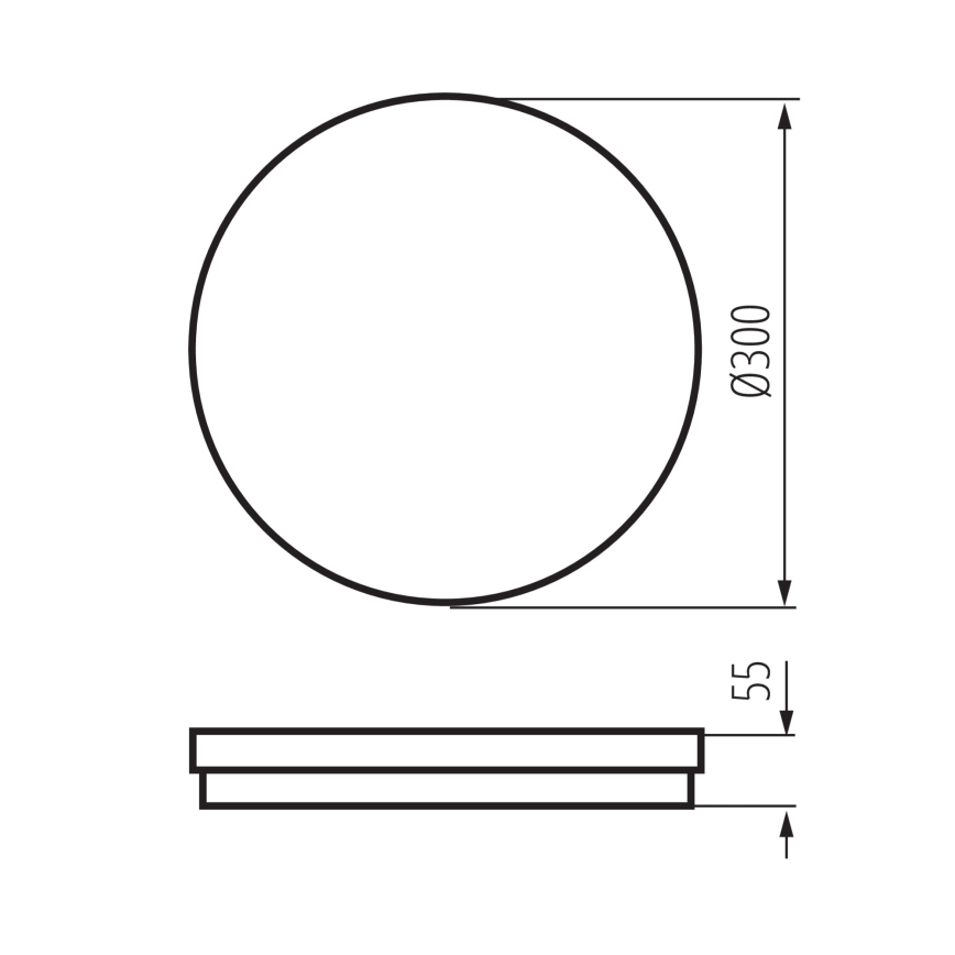 LED taklampa för utomhusbruk BENO E LED/30W/230V 3000/4000/6500K diameter 30 cm IP65 vit
