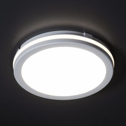 LED taklampa för utomhusbruk BENO ECO LED/30W/230V 3000/4000/6500K diameter 30 cm IP65 vit