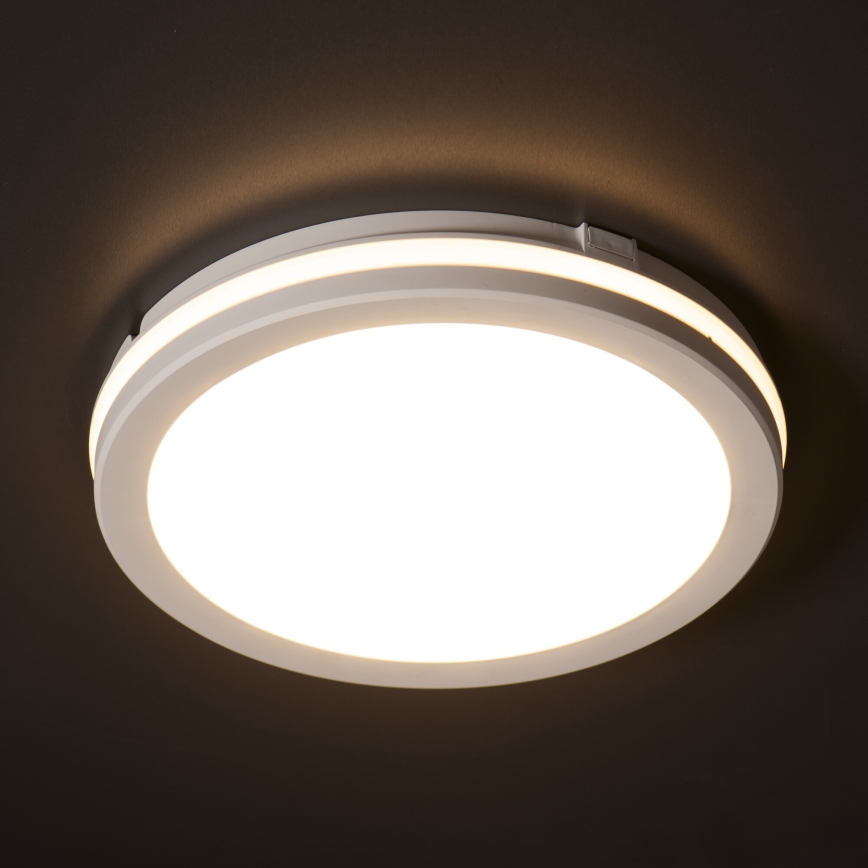 LED taklampa för utomhusbruk BENO ECO LED/30W/230V 3000/4000/6500K diameter 30 cm IP65 vit
