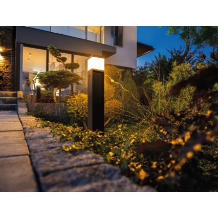 Utomhuslampa DASTEN 1xG9/11W/230V 80 cm IP44 svart