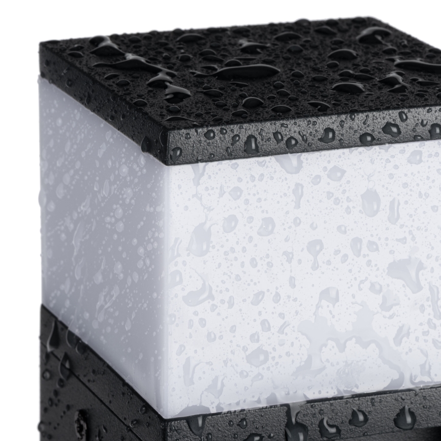 Utomhuslampa DASTEN 1xG9/11W/230V 80 cm IP44 svart