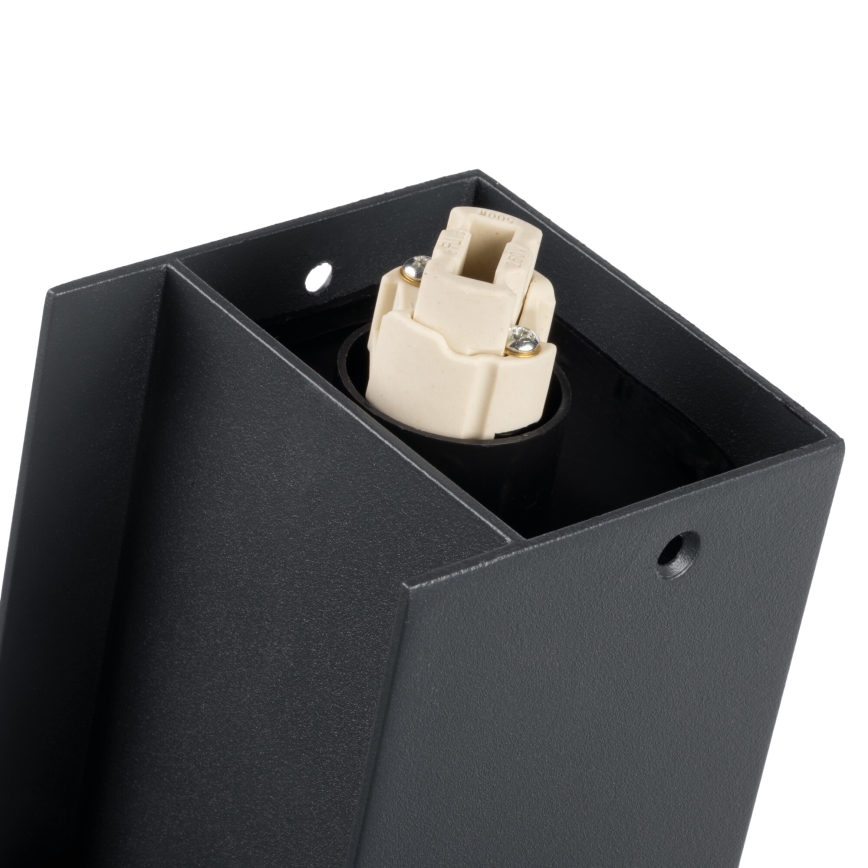 Utomhuslampa DASTEN 1xG9/11W/230V 80 cm IP44 svart