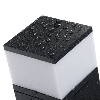 Utomhuslampa med 2 uttag DASTEN 1xG9/11W/230V 80 cm IP44 svart