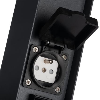 Utomhuslampa med 2 uttag DASTEN 1xG9/11W/230V 80 cm IP44 svart