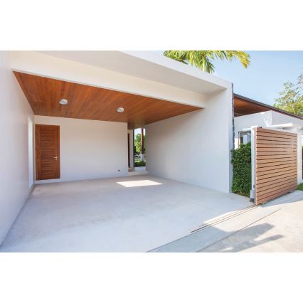 LED taklampa för utomhusbruk med rörelsedetektor BENO LED/12/18W/230V 3000/3500/4000K IP65 vit rund