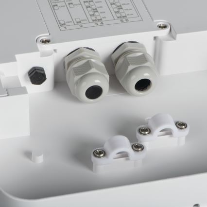 LED taklampa för utomhusbruk med rörelsedetektor BENO LED/12/18W/230V 3000/3500/4000K IP65 vit rund