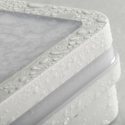 LED taklampa för utomhusbruk med rörelsedetektor BENO LED/24/30W/230V 3000/3500/4000K IP65 vit vinklat