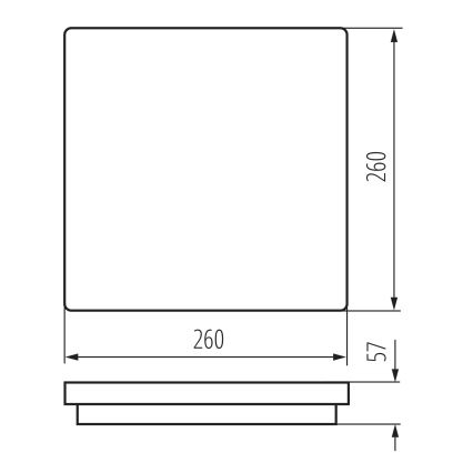 LED Utomhustaklampa BENO LED/24/30W/230V 3000/3500/4000K IP65 vit fyrkantig