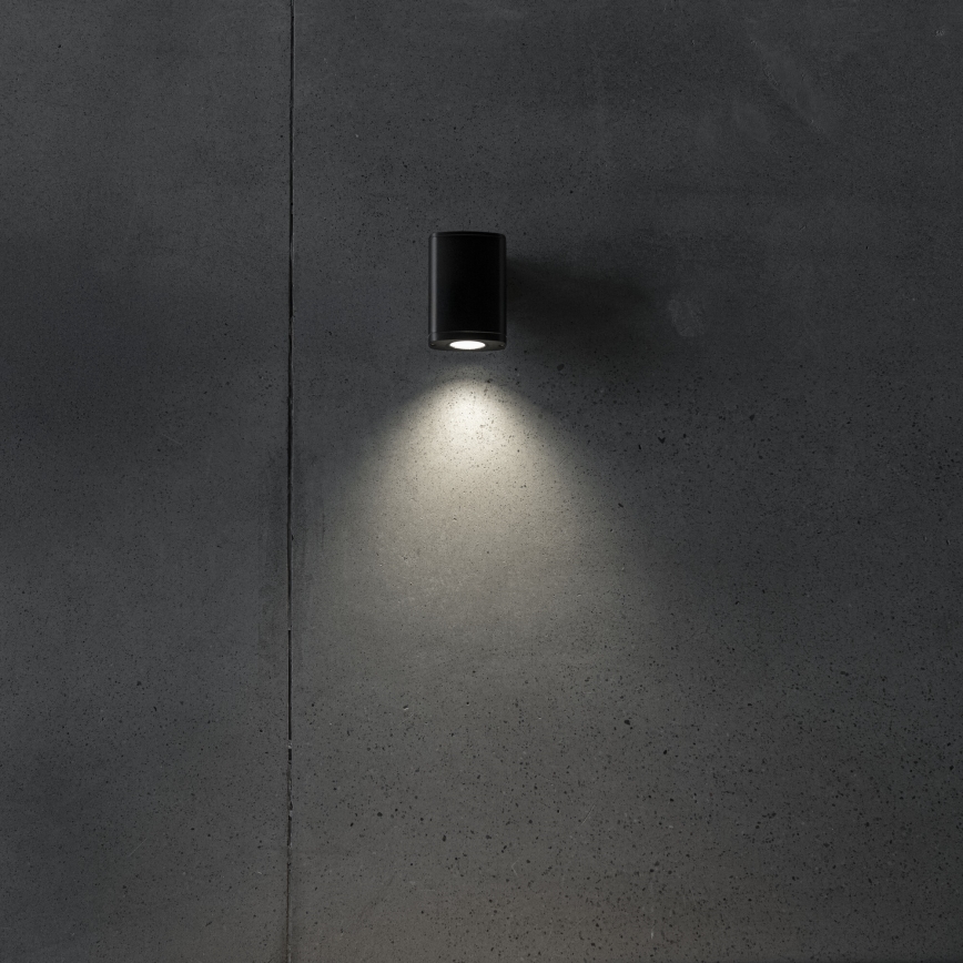 Vägglampa för utomhusbruk ZEVI 1xGU10/10W/230V IP54 svart