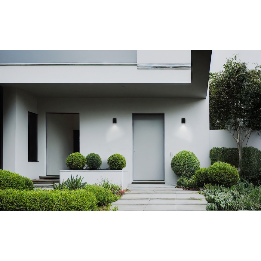 Vägglampa för utomhusbruk ZEVI 1xGU10/10W/230V IP54 antracit