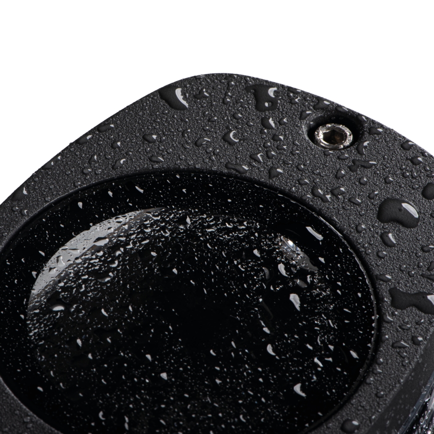 Vägglampa för utomhusbruk ZEVI 1xGU10/10W/230V IP54 svart