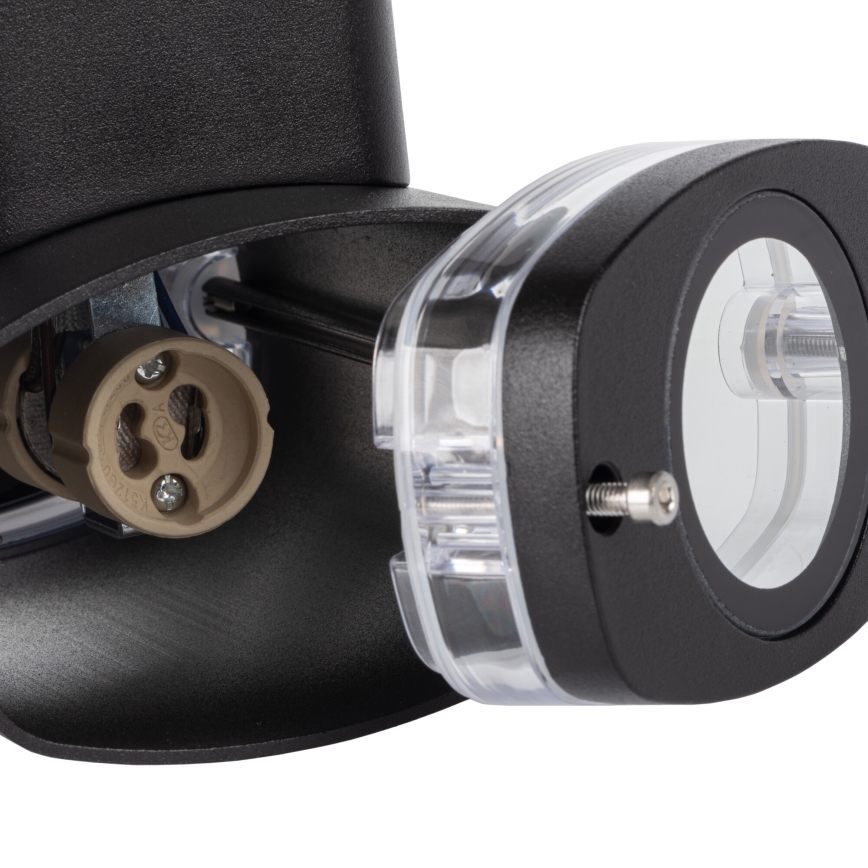 Vägglampa för utomhusbruk ZEVI 1xGU10/10W/230V IP54 antracit