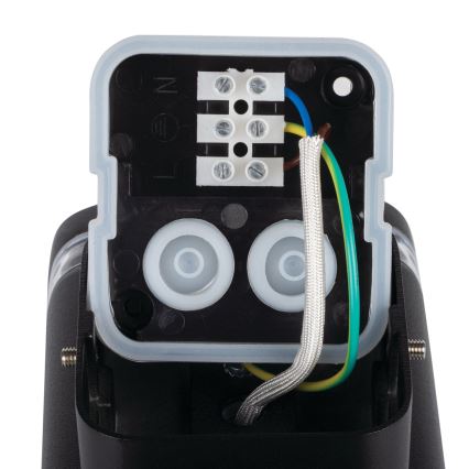 Vägglampa för utomhusbruk ZEVI 2xGU10/10W/230V IP54 svart