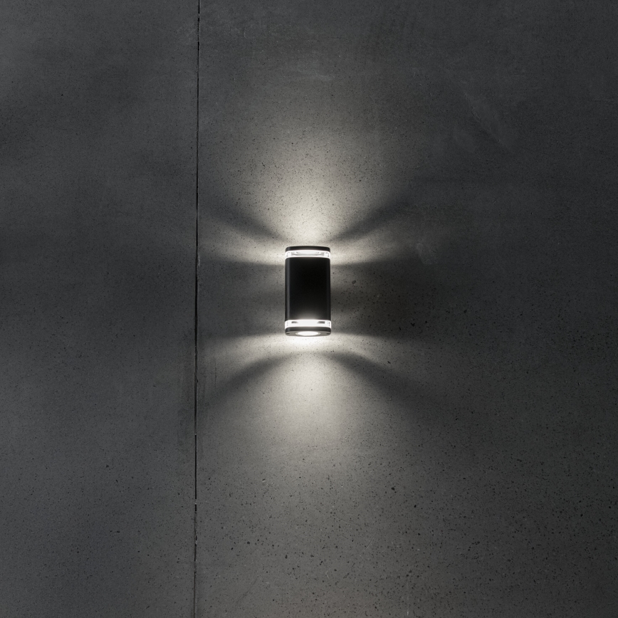 Vägglampa för utomhusbruk ZEVI 2xGU10/10W/230V IP54 antracit