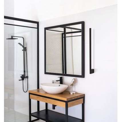 LED Utomhus Vägglampa YALTE LED/8W/230V 4000K IP54 svart