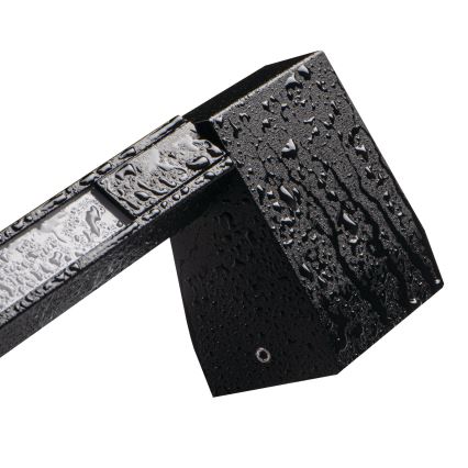 LED Utomhus Vägglampa YALTE LED/10W/230V 4000K IP54 svart