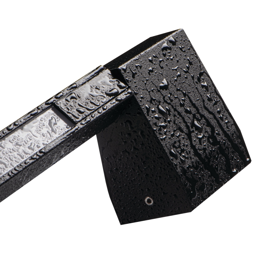 LED Utomhus Vägglampa YALTE LED/10W/230V 4000K IP54 svart