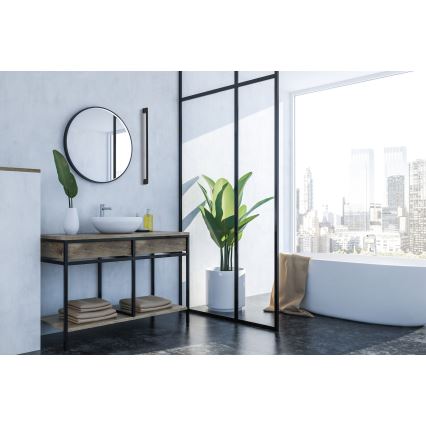 LED vägglampa för utomhusbruk YALTE LED/11W/230V 3000K IP54 svart